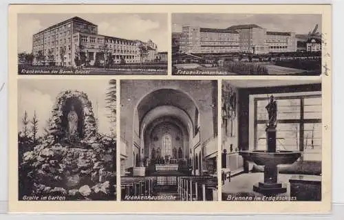 88303 Mehrbild Ak Leipzig Krankenhaus d. Barmh. Brüder 1939
