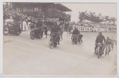 87886 Foto Ak Leipzig Steherrennen 11. Juli 1920 Motoren-Ablauf