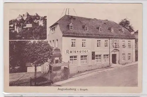 83424 AK Augustusburg im Erzgebirge - Ratskeller, Besitzer Edgar Matthes