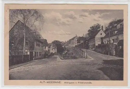 72833 Ak Alt-Meerane Wehrgasse und Friedrichstraße 1920