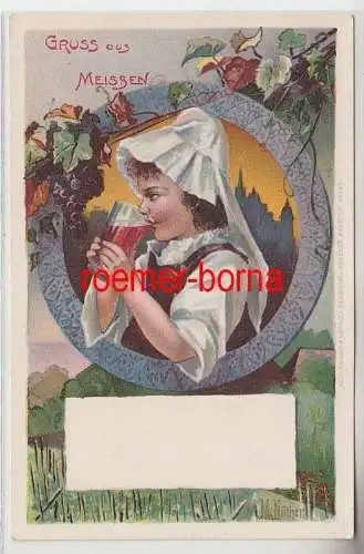 72620 Künstler Ak Gruss aus Meissen, Verlag der Sanitätscolonne um 1900