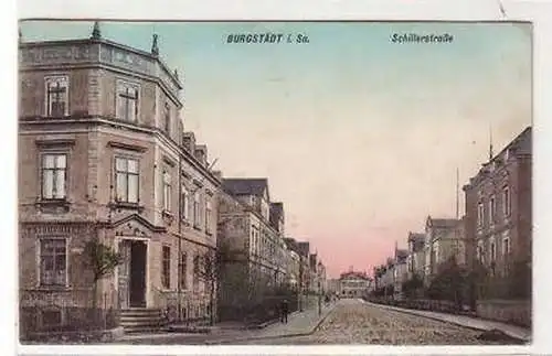 41182 Ak Burgstädt in Sachsen Schillerstraße 1915