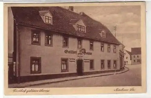 41154 Ak Nerchau in Sa. Gasthof goldene Sonne um 1920