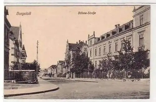 41117 Ak Burgstädt Böhme Straße um 1910