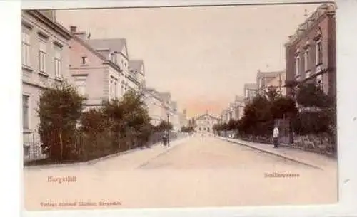 41138 Ak Burgstädt Schillerstrasse um 1910