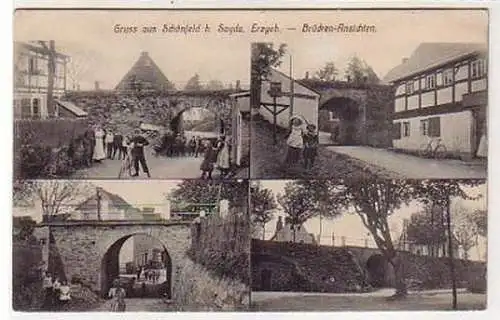 37561 Mehrbild Ak Gruß aus Schönfeld bei Sayda um 1910