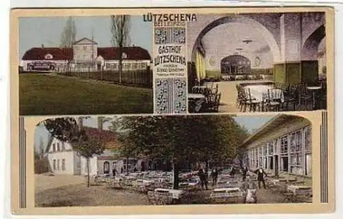 37562 Mehrbild Ak Lützschena bei Leipzig Gasthof 1910