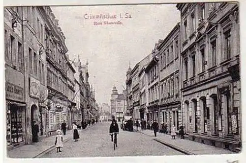 36961 Feldpost Ak Crimmitschau obere Silberstrasse 1915