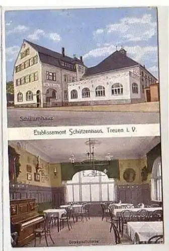 36989 Ak Etablissement Schützenhaus Treuen i.V. 1913