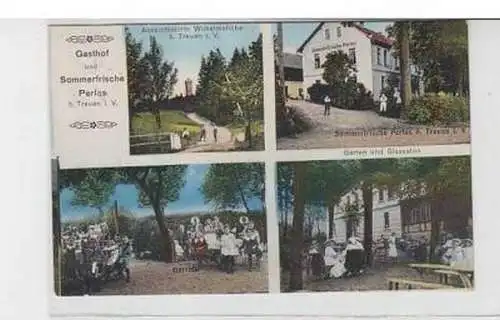 36924 Mehrbild Ak Gasthof Perlas bei Treuen 1915