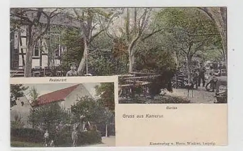 36847 Mehrbild Ak Gruss aus Kamerun Restaurant um 1910