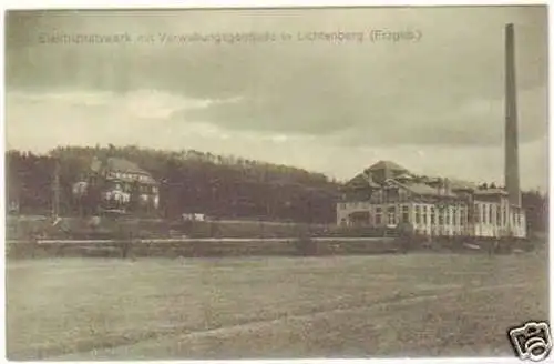 21835 Ak Elektrizitätswerk Lichtenberg Erzgeb. um 1910