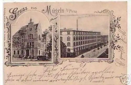 16701 Mehrbild Ak Gruß aus Mügeln bei Pirna 1900