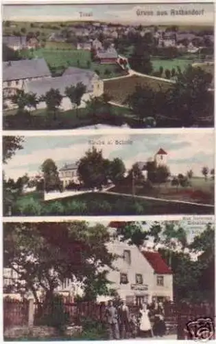 15834 Mehrbild Ak Gruß aus Rathendorf Schule um 1910