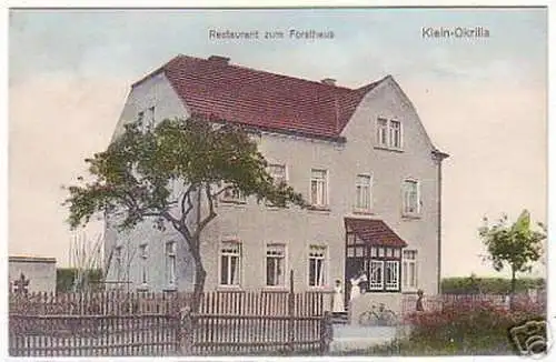 15811 Ak Klein Okrilla Restaurant zum Forsthaus um 1910