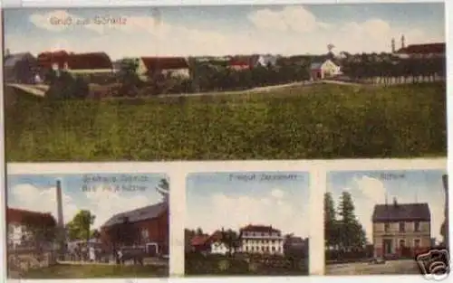 14599 Ak Gruss aus Görnitz Gasthaus Freigut usw. 1913