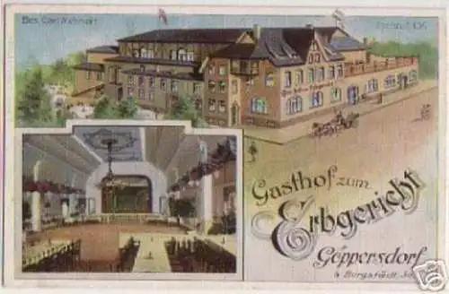 13971 Ak Gasthof zum Erbgericht Göppersdorf um 1920