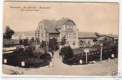 13274 Ak Breitendorf Restaurant " Am Bahnhof" 1914