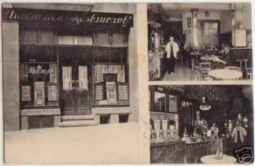 13207 Mehrbild Ak Radeberg Automaten Restaurant 1915