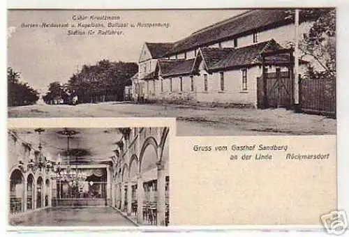 07054 Ak Gruß vom Gasthof Rückmarsdorf 1907