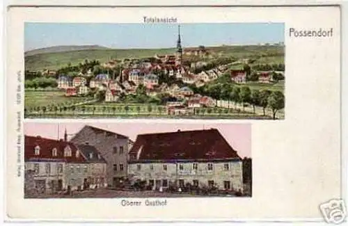 07307 Ak Possendorf bei Freital Oberer Gasthof um 1900