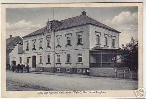 06927 Ak Gruß aus Gasthof Neukirchen Wyhra 1928