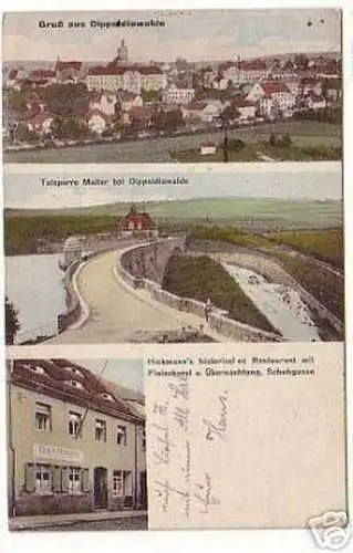 05579 Ak Gruß aus Dippoldiswalde Gasthaus usw. 1930