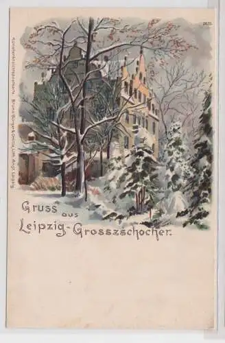 88450 Künstler Ak Bruno Bürger Gruss aus Leipzig-Grosszschocher um 1900