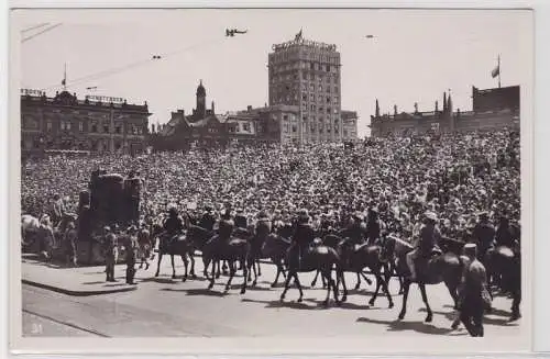 87714 Offizielle Festzugspostkarte 20. Deutsches Bundesschießen Leipzig 1934