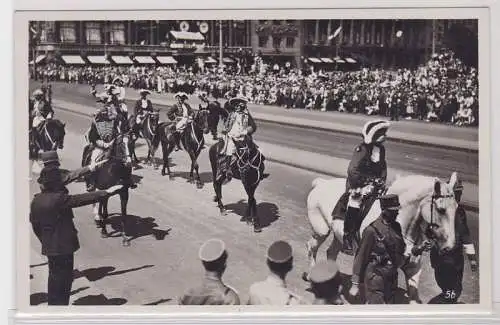 87710 Offizielle Festzugspostkarte 20. Deutsches Bundesschießen Leipzig 1934