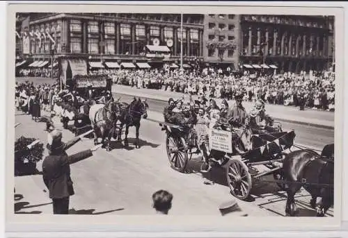 87729 AK Offizielle Festzugspostkarte 20. deutsches Bundesschießen Leipzig 1934