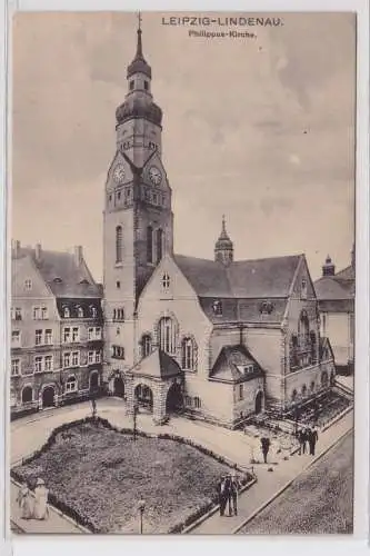 86465 Ak Leipzig-Lindenau Philippus-Kirche 1912