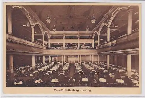 86476 AK Varieté Battenberg Leipzig - Inhaber Arno Fix, Innenansicht 1928