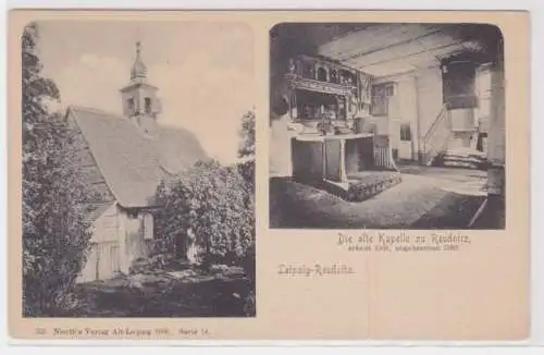 80627 Mehrbild Ak Leipzig-Reudnitz - Die alte Kapelle zu Reudnitz um 1900