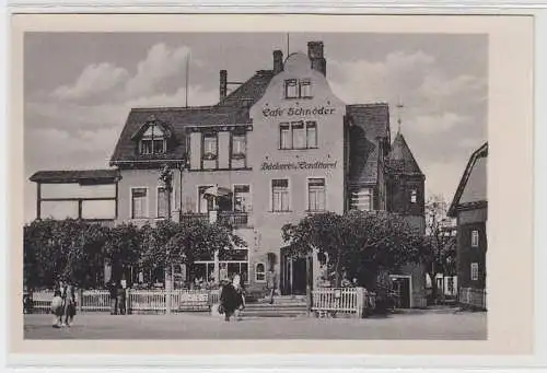 71215 Ak Dresden Bühlau Restaurant Kaffee Schnöder um 1950