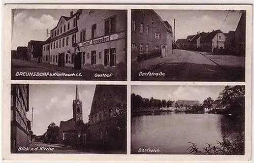 67730 Mehrbild Ak Breunsdorf bei Kieritzsch Gasthof usw. 1937