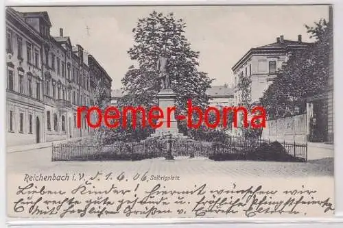 61512 Ak Reichenbach im Vogtland Solbrigplatz 1906