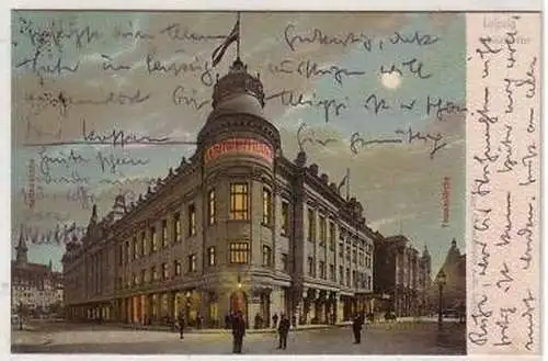 5/1 Ak Leipzig Centraltheater bei Nacht 1921