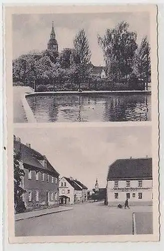 53133 Mehrbild Ak Holzhausen Sa. Zum Sächsichen Haus und Zur Börse um 1920