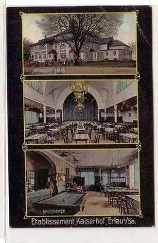 60868 Mehrbild Ak Erlau in Sachsen Etabblissement "Kaiserhof" 1913