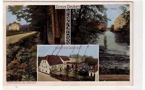 41229 Mehrbild Ak Gross Deuben Gasthof zum weißen Roß