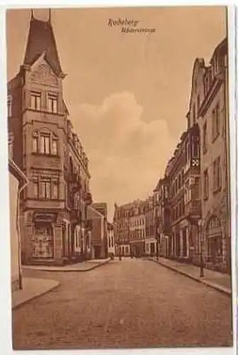 39985 Ak Radeberg Röderstraße mit Geschäften 1910