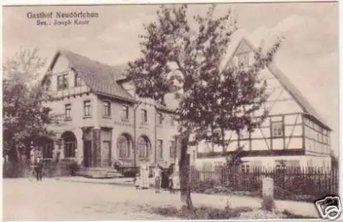 23448 Ak Gasthof Neudörfchen bei Leisnig 1919