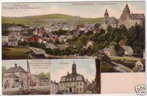 19939 Mehrbild Ak Schwarzenberg Haltepunkt usw. 1910