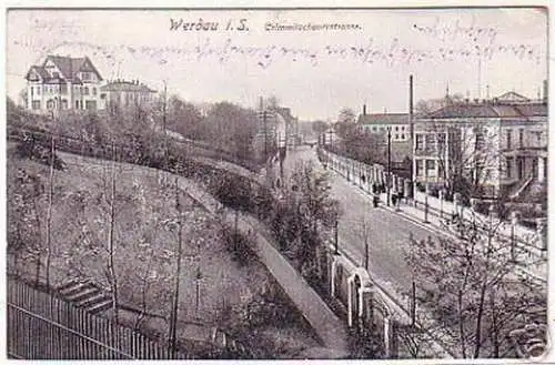 15712 Ak Werdau in Sa. Crimmitschauerstrasse 1913