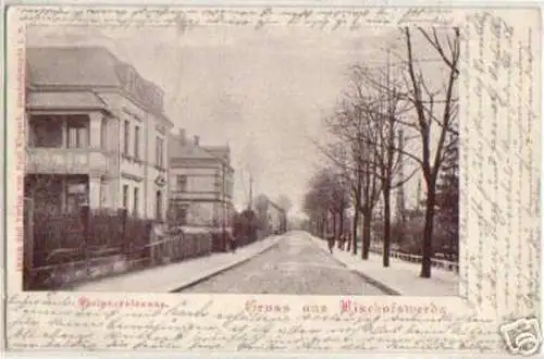 15725 Ak Gruß aus Bischofswerda Stolpnerstrasse 1904