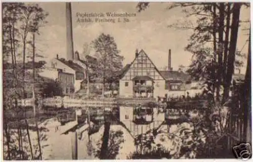 11205 Ak Papierfabrik Weissenborn bei Freiberg um 1910