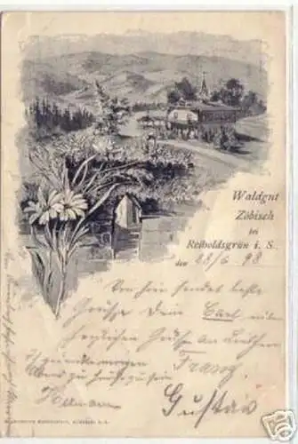 09022 Ak Waldgut Zöbisch bei Reiboldsgrün in Sa. 1898