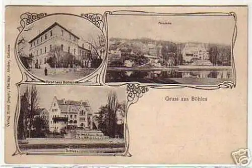 07018 Ak Gruß aus Böhlen bei Grimma Fosthaus usw. 1905