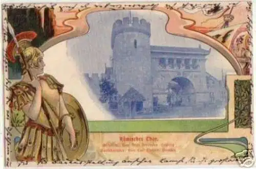 08669 Ak deutsche Bauausstellung Dresden 1900